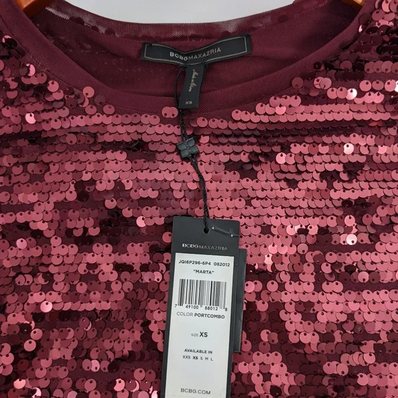 BCBGMAXAZRIA BCBG MARTA SEQUIN DRESS SIZE XS. - Picture 8 of 8